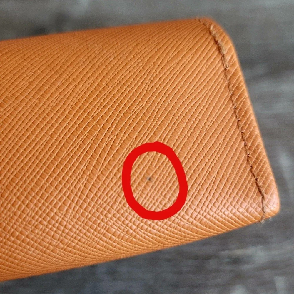 TORY BURCH Orange Slim Eyeglass Sunglass Snap Hard Case One Size